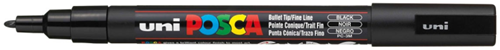 Posca pennarello vernice nero 3M - marcatore creativo per superfici diverse