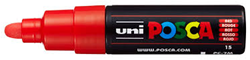 Posca pennarello vernice PC7M rosso punta larga a base d'acqua