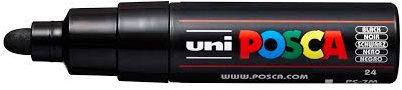 Posca pennarello vernice nero 7M per disegno e pittura creativa