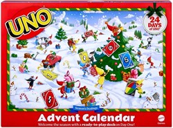 Mattel calendario dell'Avvento UNO gioco di carte per bambini e famiglia