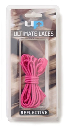 Ultimate Performance lacci elastici rosa riflettenti 118 cm cotone