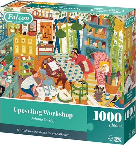 Jumbo puzzle 1000 pezzi Falcon laboratorio upcycling creativo-2