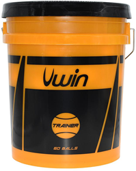 Uwin palline da tennis trainer - secchio da 60 palline per bambini e scuole