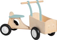 Pertina bicicletta in legno per bambini da 1 anno - blu/verde vintage