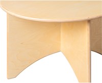 Van Dijk Toys Tavolo rotondo (diametro 60 cm, altezza 40 cm) - Naturale-2