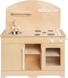 Van Dijk Toys cucina giocattolo in legno / cucinetta XL - Naturale con bianco (Qualità per la cura dei bambini)