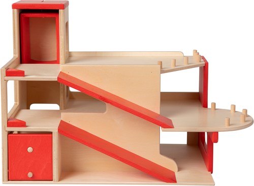 Van Dijk Toys garage giocattolo in legno 2 piani con ascensore qualita per l infanzia