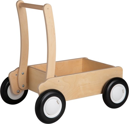 Van Dijk Toys Passeggino in legno da 1 anno - Bianco naturale (qualità per la cura dei bambini)-2
