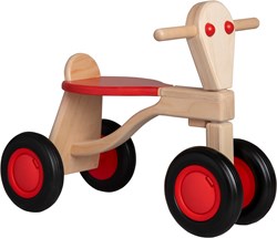 Van Dijk Toys bicicletta bilanciata in legno di betulla da 1 anno - Rosso (Qualità per la prima infanzia)