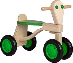 Van Dijk Toys bicicletta bilanciata in legno di betulla da 1 anno - Verde (Qualità per la cura dei bambini)