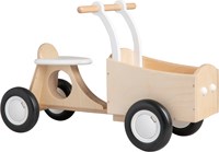 Van Dijk Toys Bicicletta da carico per bambini in legno a partire da 1 anno - Bianco (Qualità per l'infanzia)-2