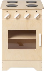 Van Dijk Toys cucina giocattolo in legno / fornello da cucina - Naturale con bianco (Qualità per la cura dei bambini)
