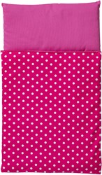 Van Dijk Toys Piumino - Rosa con pois bianchi
