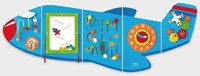 Viga Toys pannello da parete in legno aereo - gioco educativo