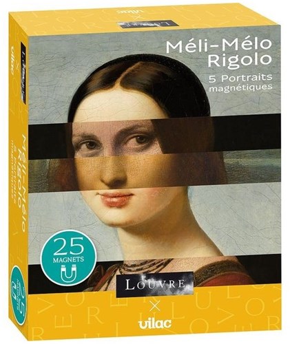 Vilac gioco educativo 5 ritratti puzzle d'arte museo del Louvre