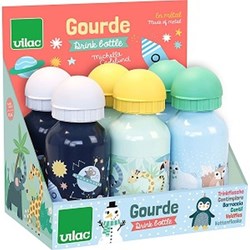 Vilac borracce bambini - set di bottiglie d'acqua in alluminio 3+