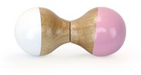 Vilac sonaglio in legno giocattolo per bambini bianco e rosa - educativo