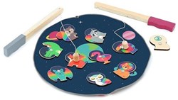 Vilac gioco di pesca magnetico spazio - giocattolo educativo per bambini