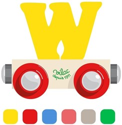 Vilac giocattolo in legno vagone lettera W multicolore educativo