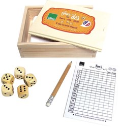 Vilac gioco di dadi in legno Yam's gioco classico educativo famiglia
