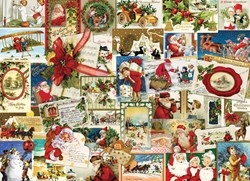 Eurographics puzzle cartoline di Natale vintage 1000 pezzi festa