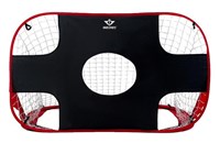 Angel Sports porta da calcio pop-up target rosso nero 122x80x60 cm