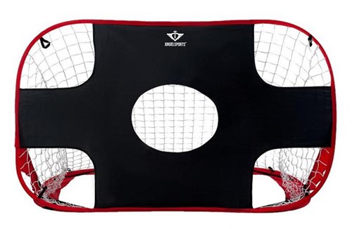 Angel Sports porta da calcio pop-up target rosso nero 122x80x60 cm