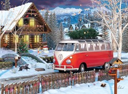 Eurographics puzzle bus VW natalizio in latta - 550 pezzi - puzzle di Natale