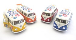 Kids GLOBE bus VW auto giocattolo die-cast pull-back 1:32 classico
