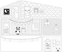 Lundby set parete creativa DIY - set giocattolo creativo per bambini