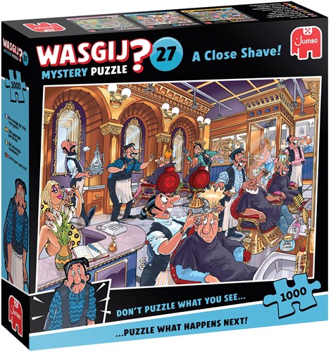 Jumbo puzzle Wasgij Mystery 27 - A Close Shave! - 1000 pezzi-2