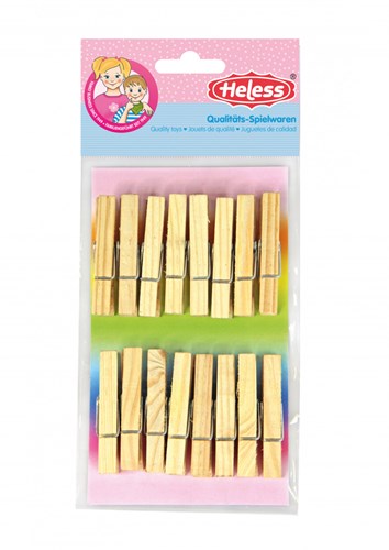Heless mollette in legno accessori bambola 16 pezzi giocattolo