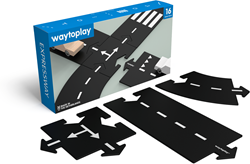 Waytoplay Set Strada in Gomma Starter - 16 Pezzi - Pista Flessibile