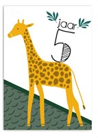Pepermints biglietto auguri bambino 5 anni cartolina compleanno