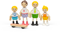 Tidlo White Family Dolls