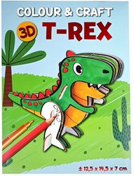 Wins Holland kit creativo 3D T-Rex da colorare e costruire giocattolo