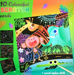 Wins Holland carte da grattare jungle set - carte creative scratch art