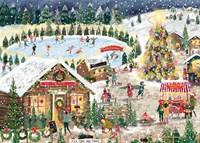 Falcon puzzle Winter Village - 1000 pezzi - puzzle adulti