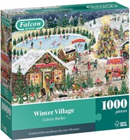 Falcon puzzle Winter Village - 1000 pezzi - puzzle adulti-2