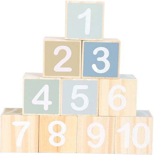 Atan Blocchi numerici in legno