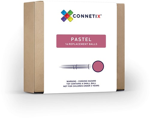 Connetix Piastrelle Magnetiche Palle di Marmo Pastello 16 Pezzi