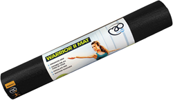 Fitness-Mad tappetino yoga Warrior II 4mm nero 183cm x 61cm antiscivolo