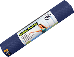 Fitness-Mad tappetino yoga Warrior II Plus 6mm blu scuro antiscivolo comfort
