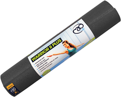 Fitness-Mad tappetino yoga Warrior II Plus 6mm grafite antiscivolo comfort