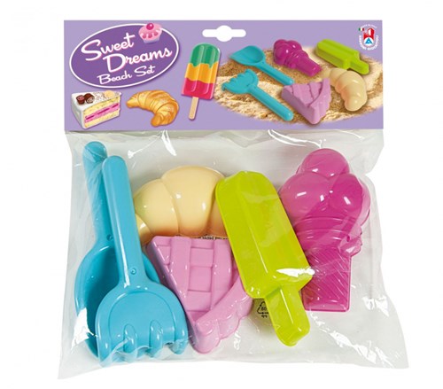 Androni Giocattoli stampi per sabbia Sweet set giocattolo da spiaggia 6 pezzi-2