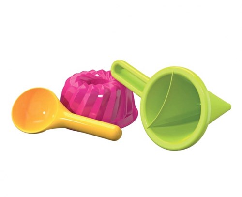 Androni Giocattoli set giochi sabbia spiaggia tulband imbuto paletta-2