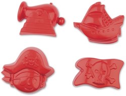 Androni Giocattoli stampi per sabbia pirata - gioco da spiaggia 4 pezzi
